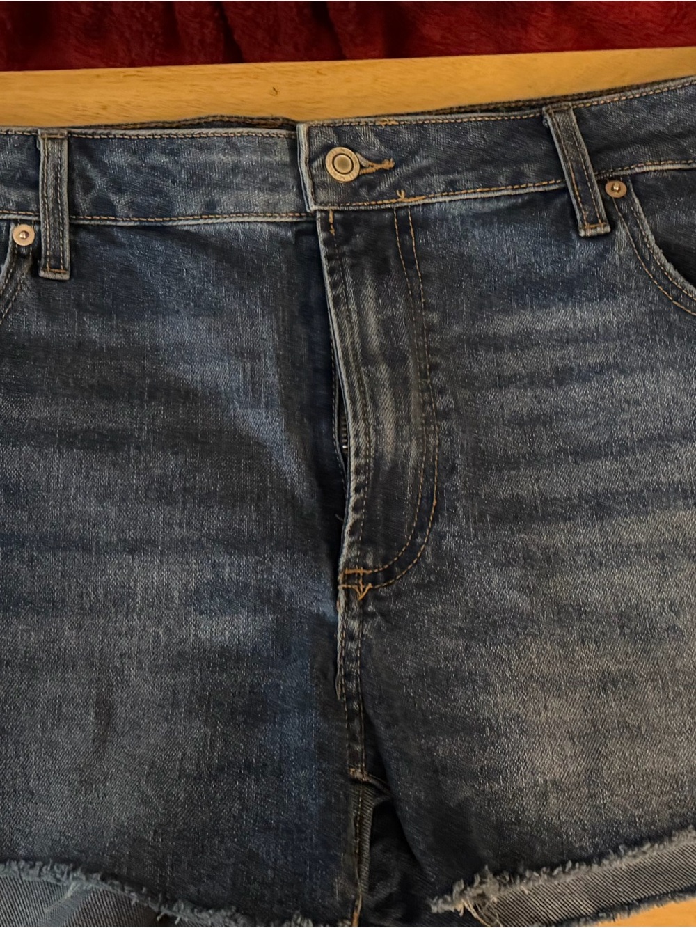Womens Blue Denim Jeans Shorts - Classic Casual Style